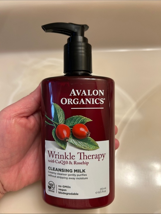Other - Avalon Organics Wrinkle Therapy with CoQ10 & Rosehip Cleansing Milk 8.5floz